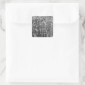 afvoermuren vierkante sticker (Tas)