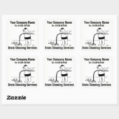 Afvoerreiniging Diensten Cartoon Stickers (Vel)