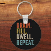 Afvoervulling Herhaalde peritoneale dialyse nier Sleutelhanger (Voorkant)