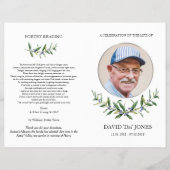 Afvouwbaar overkoepelend programma, olijfzwavel en flyer (Voorkant)