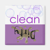 Afwasmachine - Is het schoon of vies? Magneet (Voorkant)