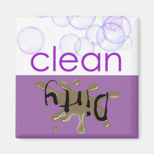 Afwasmachine - Is het schoon of vies? Magneet