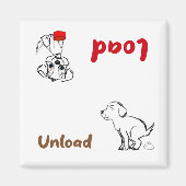 Afwasmachine laden en lossen magneet (Voorkant)