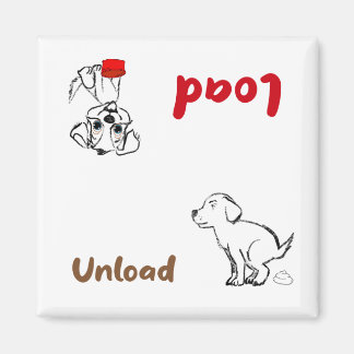 Afwasmachine laden en lossen magneet