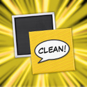 Afwasmachine Schoon Plezier Retro Stripboek Pop Ar Magneet