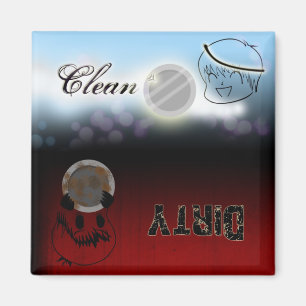 Afwasmachine - Schoon/vuil Magneet