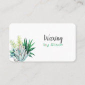 Afwasmiddelbare waterverf plant visitekaartje (Voorkant)