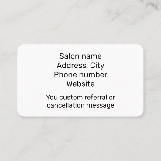 Afwasmiddelbare waterverf plant visitekaartje (Achterkant)