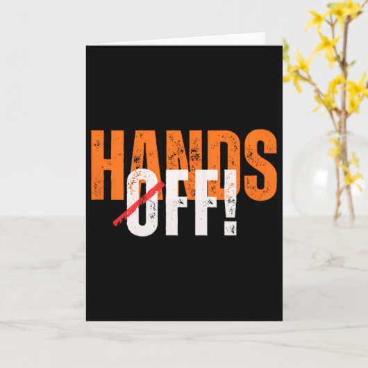 Afweren! Anti-trump  Kaart (Gele Bloem)