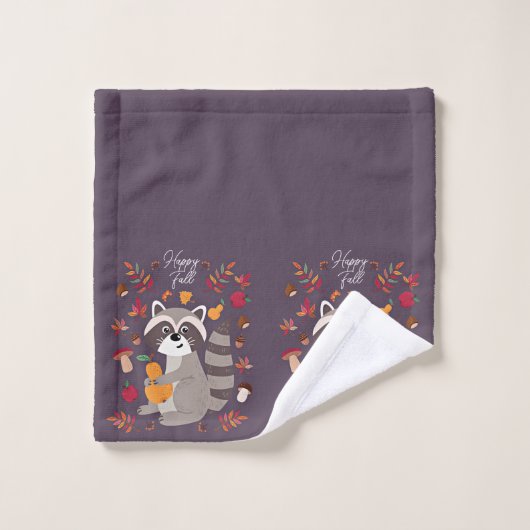 Afwerking najaar met aangepaste tekst bad handdoek (Wasdoekje)