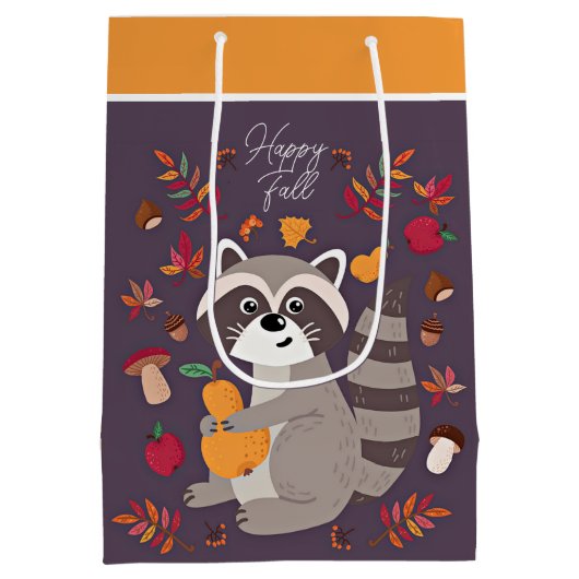 Afwerking najaar met aangepaste tekst medium cadeauzakje (Achterkant)