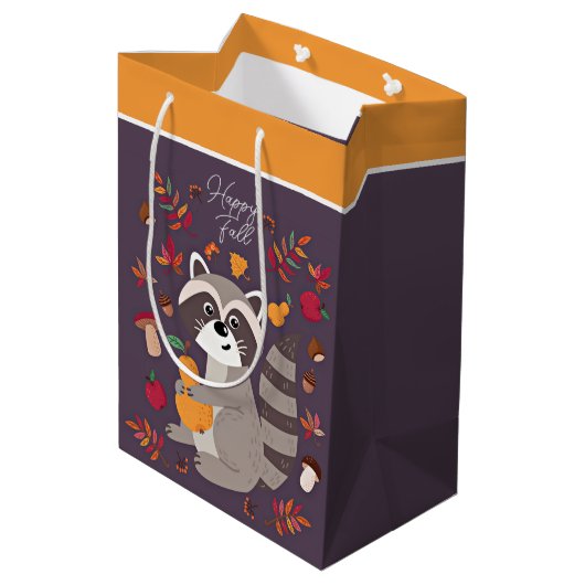 Afwerking najaar met aangepaste tekst medium cadeauzakje (Achterkant Gekanteld)