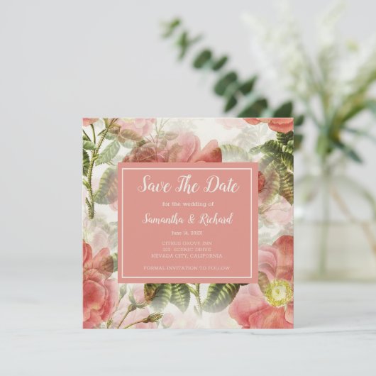 afwerking opslaan datum save the date (Staand voorkant)