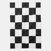 afwerking raceauto vlag zwarte witte vierkreeft theedoek (Verticaal)