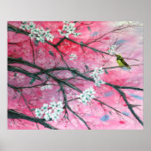 Afwerking tussen de Cherry Blossom Print (Voorkant)