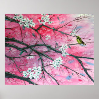 Afwerking tussen de Cherry Blossom Print