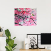 Afwerking tussen de Cherry Blossom Print (Thuiskantoor)