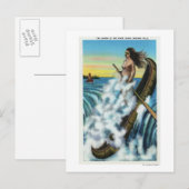 Afwerking van de Legenda van het witte kanaal Briefkaart (Voorkant / Achterkant)