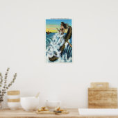 Afwerking van de Legenda van het witte kanaal Poster (Keuken)