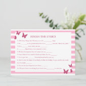 Afwerking van de songteksten Vrijgezellenfeest spe (Staand voorkant)