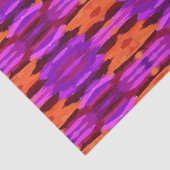 Afwerking van Paars en Oranje tissuepapier (Detail)