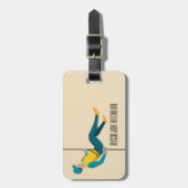 Afwezig Bagagelabel (Voorkant verticaal)