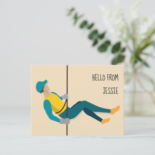 Afwezig Briefkaart (Staand voorkant)