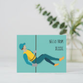 Afwezig Briefkaart (Staand voorkant)