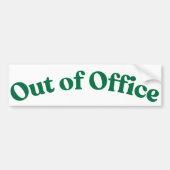 Afwezig Bumpersticker (Voorkant)
