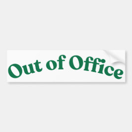 Afwezig Bumpersticker