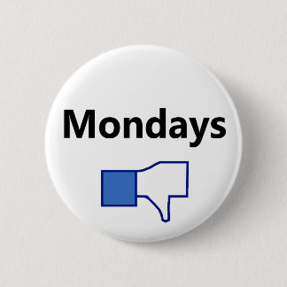 Afwezig, maandag - Button (zwarte tekst)