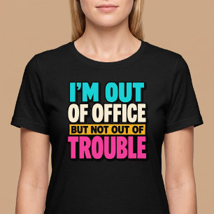 Afwezig maar niet uit de problemen t-shirt