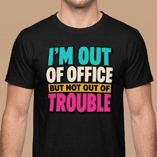 Afwezig maar niet uit de problemen t-shirt