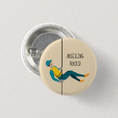 Afwezig Ronde Button 3,2 Cm (Voorkant /achterkant)