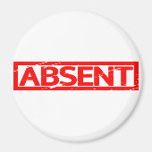 Afwezig Stempel Magneet (Voorkant)