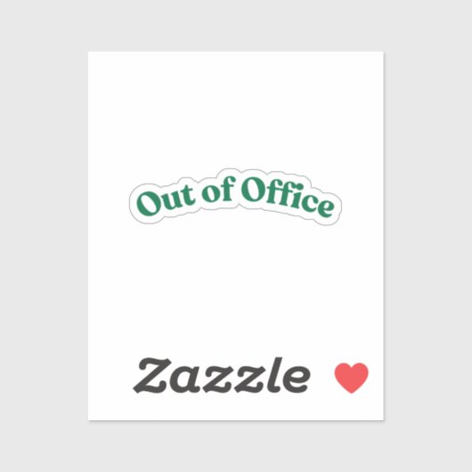 Afwezig Sticker (Vel)