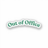 Afwezig Sticker (Voorkant)