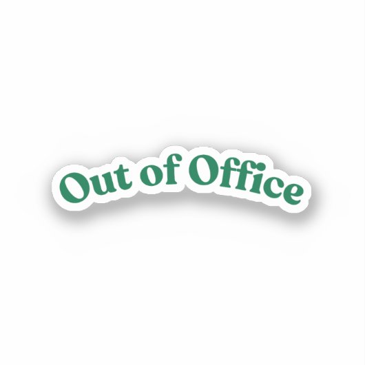 Afwezig Sticker (Voorkant)