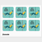 Afwezig Vierkante Sticker (Vel)