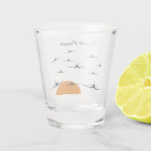 Afwezige vrienden F4U Corsair Shot Glas (Achterkant)