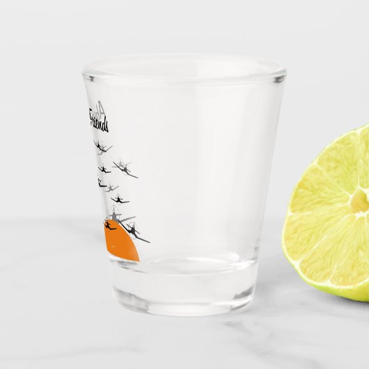 Afwezige vrienden F4U Corsair Shot Glas (Rechts)