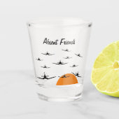 Afwezige vrienden F4U Corsair Shot Glas (Voorkant)
