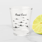 Afwezige vrienden F4U Corsair Shot Glas (Voorkant)