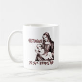 Afwezigheid:  99,99% effectief koffiemok (Links)