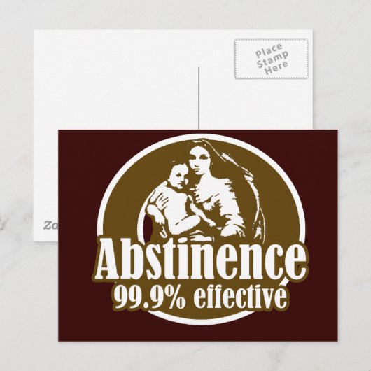 Afwezigheid 99% effectieve religieuze Humor Briefkaart (Voorkant / Achterkant)