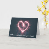 Afwezigheid doet het hart groeien kaart (Gele Bloem)