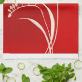 Afwezigheid van fresia rood theedoek (Gevouwen)