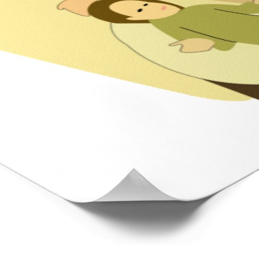 Afwezigheid werkt niet poster (Hoek)