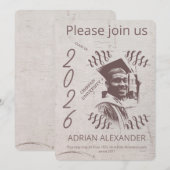 Afwijding grijze achtergrond aangepaste foto kaart (Voorkant / Achterkant)