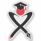 Afwijdingsbrief X Monogram Sticker (Voorkant)